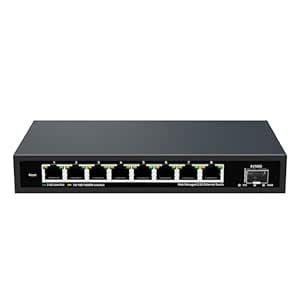 8 Port 2.5G Web Managed Ethernet Switch with 10G SFP, 8 x 2.5G RJ-45 ...