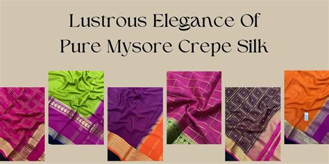 Lustrous Elegance of Pure Mysore Crape Silk Sarees – Sanjar Creation