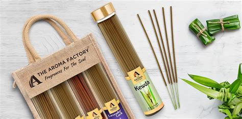 The Aroma Factory Rose,Lavender,Mogra & Kewda Agarbatti for Pooja ...