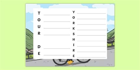 Tour de Yorkshire Acrostic Poem