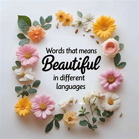 Beautiful in Different Languages: A Global Celebration of Beauty