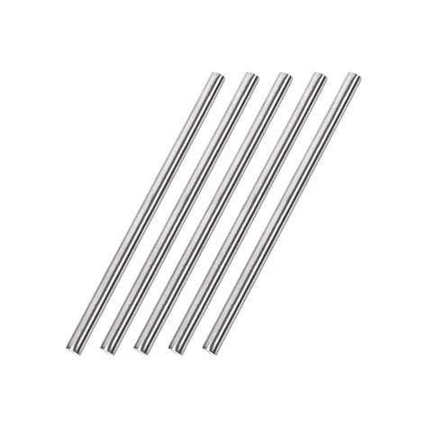 uxcell 6mm x 150mm 304 Stainless Steel Solid Round Rod for DIY Craft ...