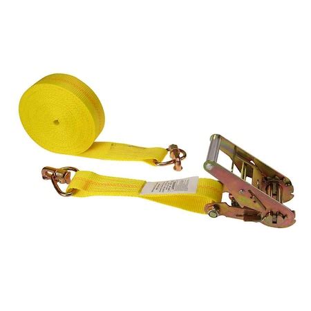 Us Cargo Control 30' Yellow Ratchet Strap w/ Double Stud Fittings On ...