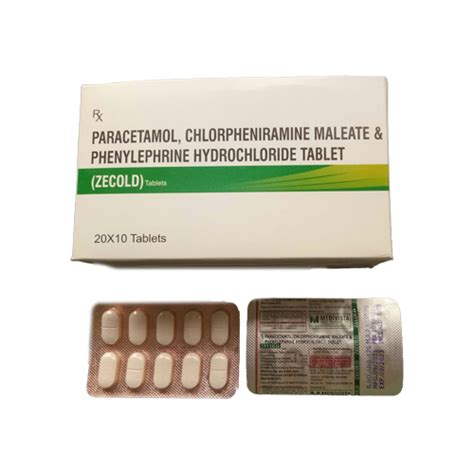 ZECOLD Tablets Medivista Lifesciences Pvt. Ltd.