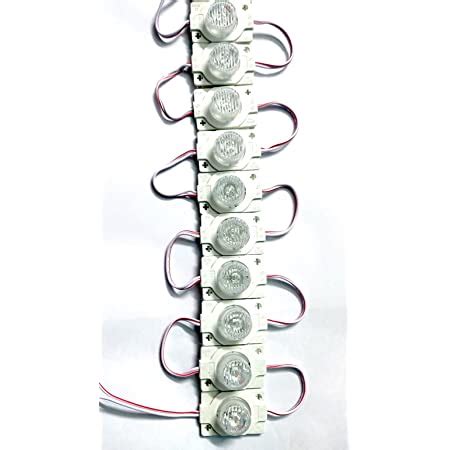 Buy Steko 20 Pieces {WHITE} DC 12 Volt 2.4 Watt Coin Shape LED Module ...