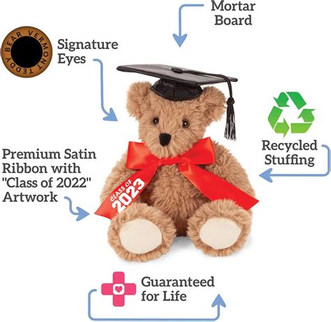 Buy Vermont Teddy Bear Graduation Bear – Graduation Teddy Bear, Super ...