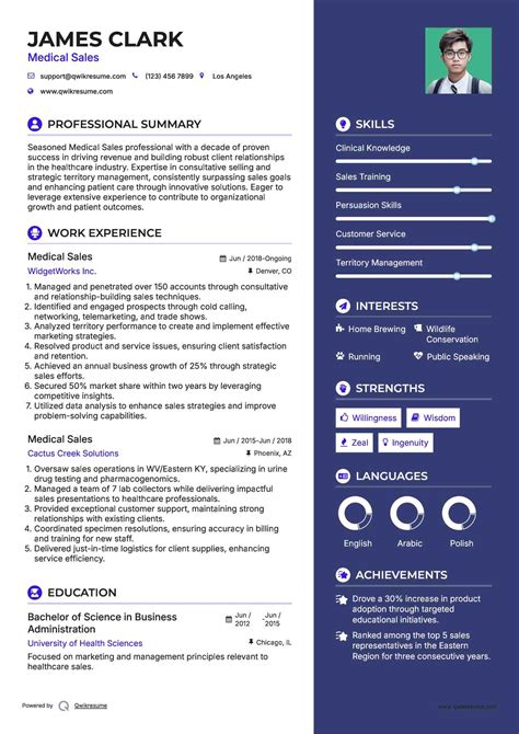 10+ Medical Sales Resume Samples & Templates for 2025