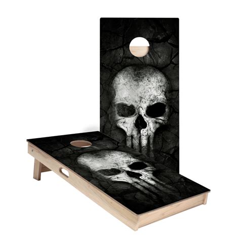 Bone Crusher Skull Star Cornhole Boards