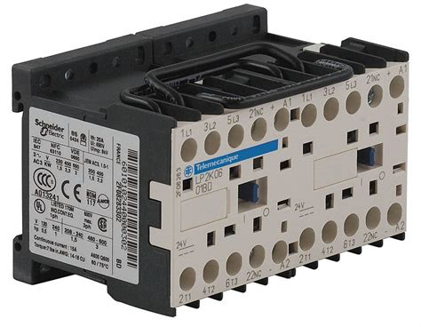 SCHNEIDER, Reversing, 3 Poles, Miniature IEC Magnetic Contactor - 2MMX7 ...