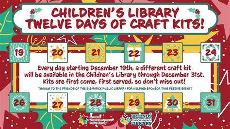 Twelve Days of Craft Kits, Bismarck Veterans Memorial Public Library ...