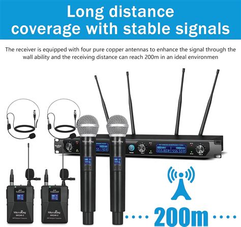 MicrocKing Wireless Microphone System, UHF Cordless India | Ubuy