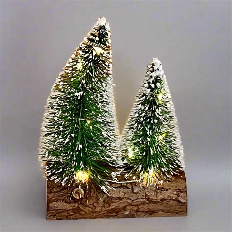 Snowy Christmas Tree with LED lights – Timaya's Decor