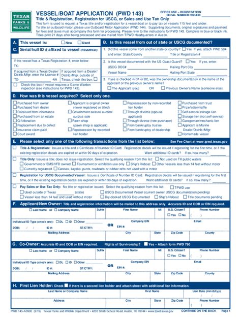 2019-2025 Form TX PWD 143-A0900 Fill Online, Printable, Fillable, Blank ...