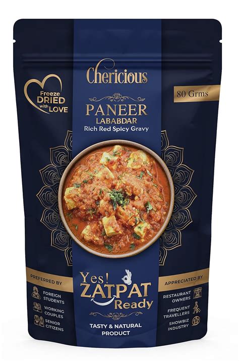 Chericious Ready to Eat Freeze Dried Paneer Tikka Lababdaar | Delicious ...