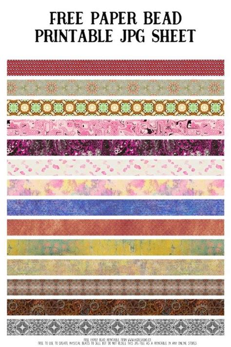 Image result for Paper Bead Patterns Free