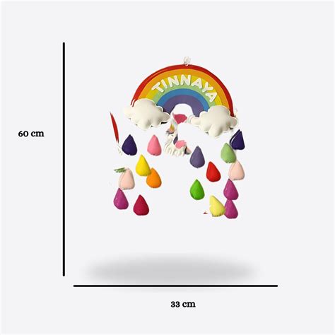 Rainbow Wonder - Colourful Name Hanging for Children – Housenama