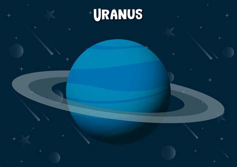 Vector illustration of Uranus planet 6993374 Vector Art at Vecteezy