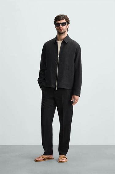 Men's Linen Trousers | ZARA India