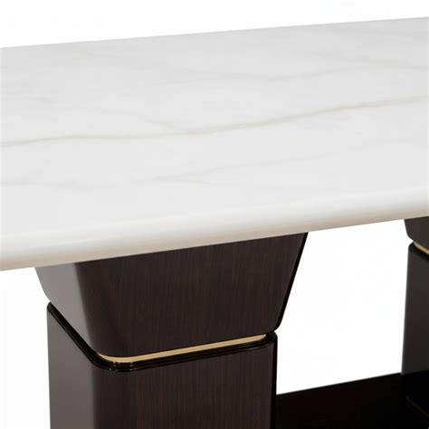 Spike Marble Table 6+1 Seater – Bold Geometry with Luxe Marble Appeal