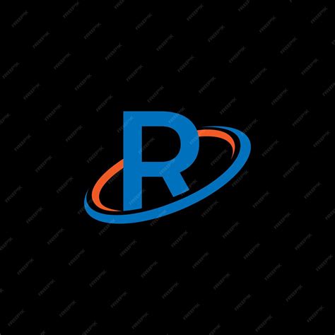 Premium Vector | Letter R with circle logo design abstract R symbol ...