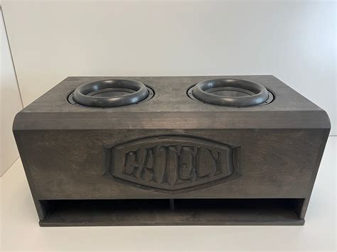 Gately Audio - 2 x 15” subs up port back 8.0cf