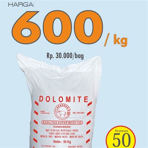 Jual DOLOMIT MESH 100 (Rp. 600/kg) - Kab. Gresik - Dodolane MasBos ...