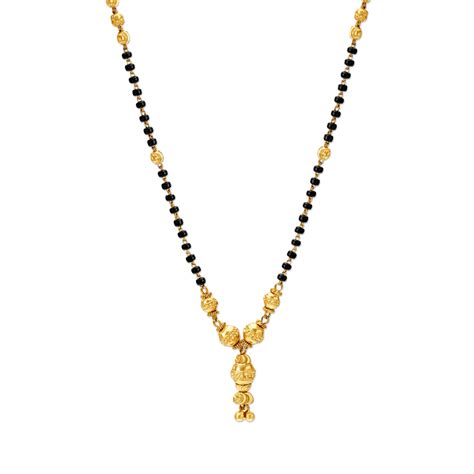 Enticing Carved Bead Mangalsutra