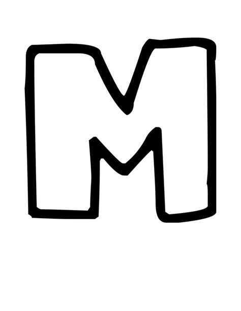 M bubble letter - Artofit