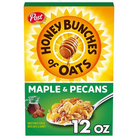 Post Honey Bunches of MMF7 Oats Maple and Pecans Breakfast Cereal ...