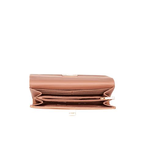 Buy Anne Klein Tan Turn Lock Flap Wallet Online
