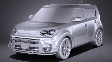 3d Kia Soul Turbo Model