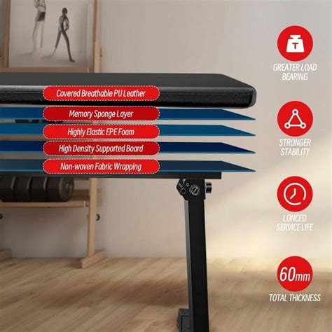 Flat Weight Workout Exercise Bench Easy,Assembly,Foldaway Bench For ...