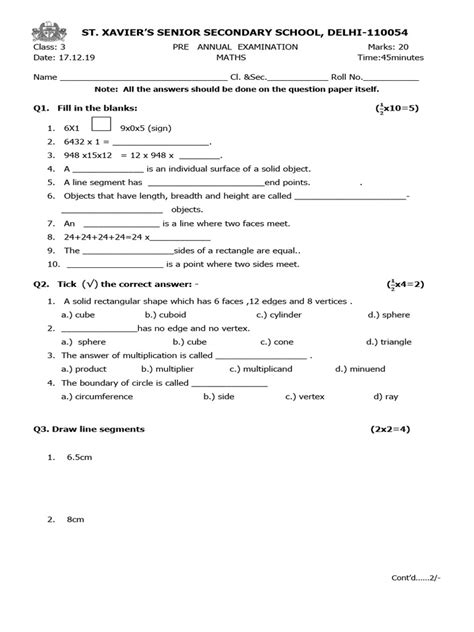 Image result for Class Three Maths PDF