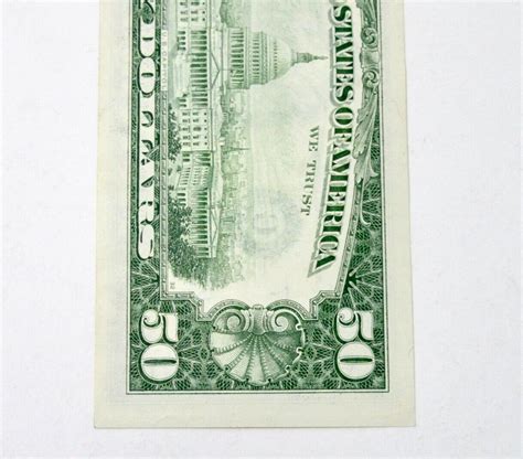 1985 50 DOLLAR BILL UNCIRCULATED CHICAGO CURRENCY NOTE | #4682122590