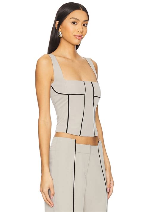BY.DYLN Faye Top in Grey | REVOLVE