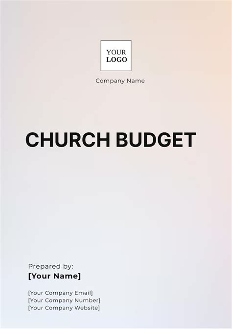 Church Budget Quotes