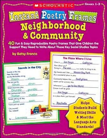 Buy Instant Poetry Frames: Neighborhood and Community: Grades 1-3 ...