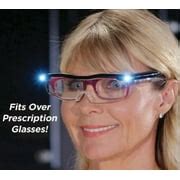 Buy Mighty Sight LED Magnifying Glasses Fits Over Prescription Eyewear ...