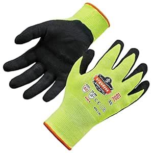 Ergodyne ProFlex 7021 Hi-Vis Cut Resistant Work Gloves, ANSI A2, WSX ...