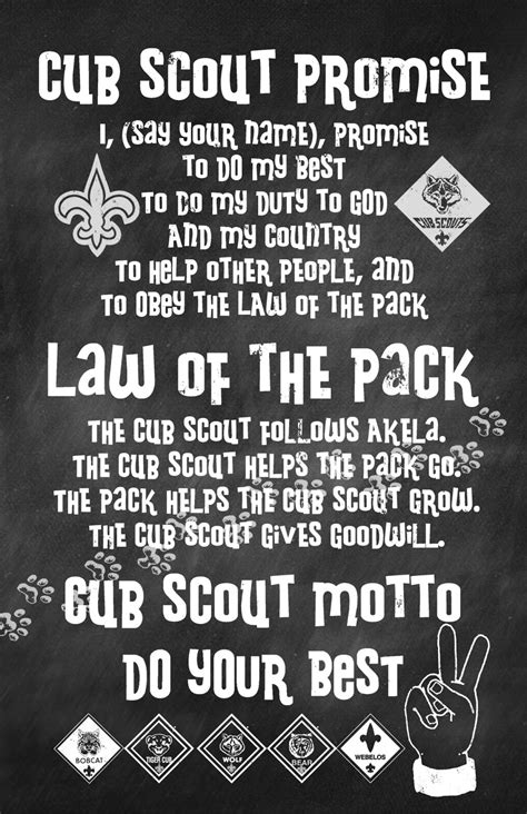 Cub Scout Law Printable - prntbl.concejomunicipaldechinu.gov.co