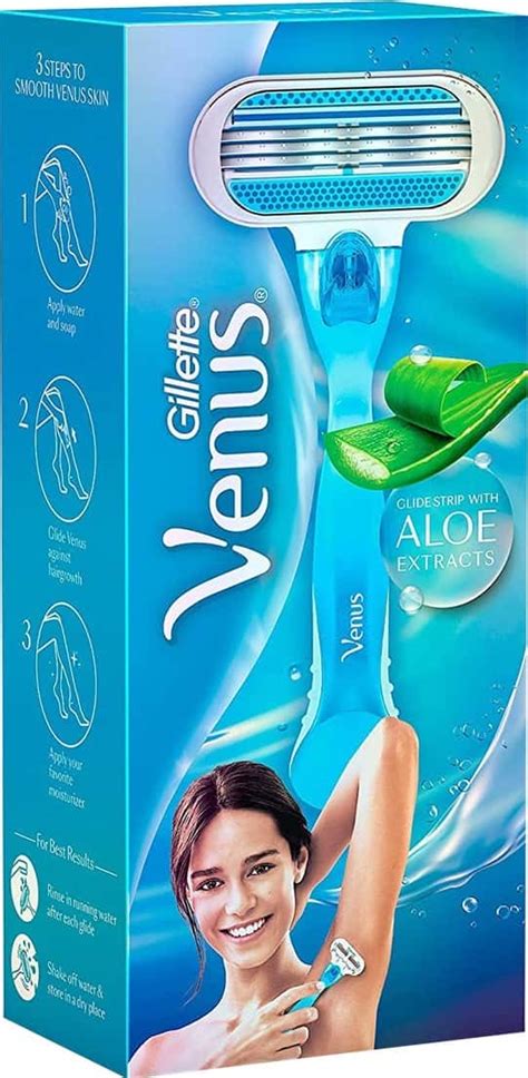 Buy GILLETTE VENUS (ALOE VERA) HAIR REMOVAL RAZORS FOR WOMEN Online ...