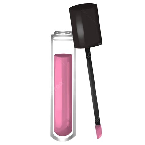 Hand Drawn Pink Bottle Lip Gloss Makeup, Lip Gloss, Makeup, Beauty PNG ...