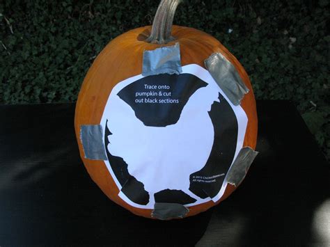 Halloween Chicken Pumpkin Template