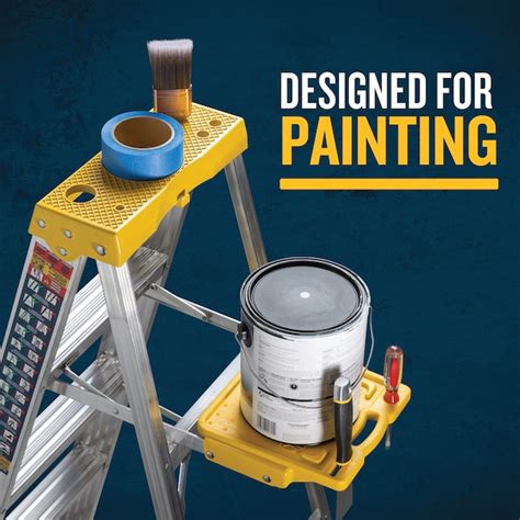 Werner 300 4-ft ( 8-ft Reach Height ) Aluminum Type 1 - 250 lbs. Load ...