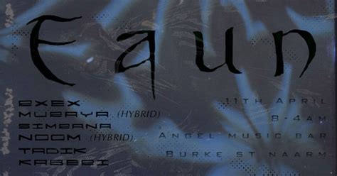 faun : fluctuations feat/ RXEX, Simrana & noom , Angel Music Bar ...