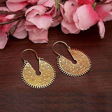 Buy ANAADI Drop Earrings Artificial Fashion Jewellery For Women Gold ...