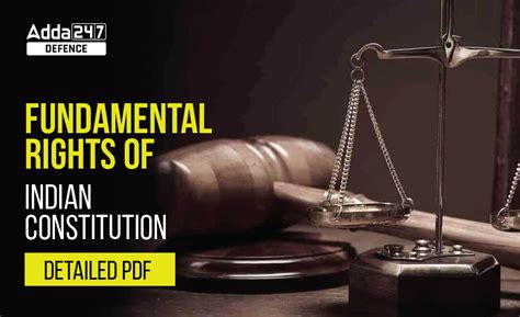 Fundamental Rights of Indian Constitution Detailed PDF