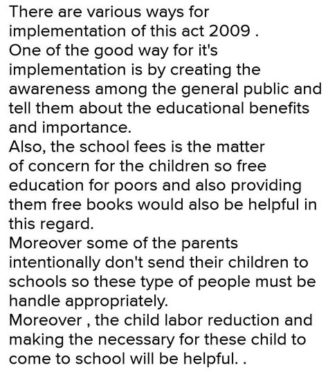 You as a teacher, critically analyse the implementation issue of Rights ...