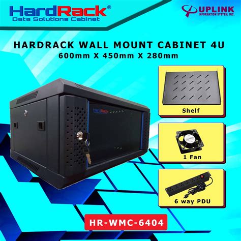HardRack 4U Wall Mount Cabinet Server Rack 600mm x 450mm (Unassembled ...