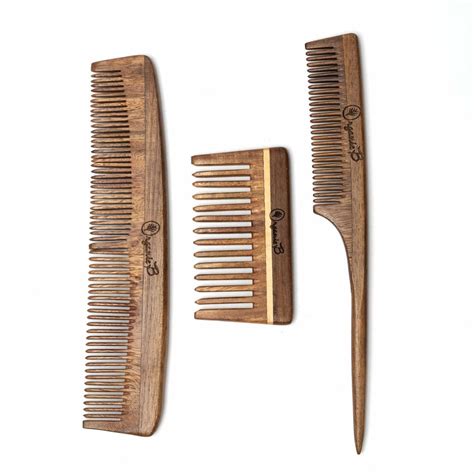 Buy Rosewood comb combo Online on Brown Living | Hair Comb
